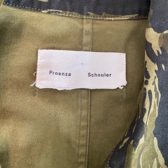 Proenza Schouler- Camouflage Jacket with Removable Belt - Picture 5 of 10